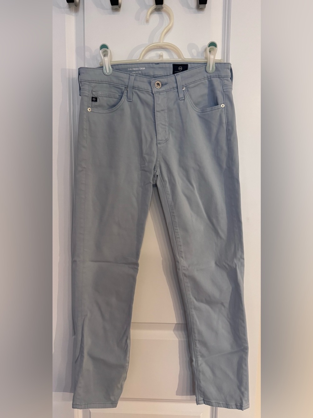 Adriano Goldschmied - light blue "The Prima" cigarette crop ankle pants
